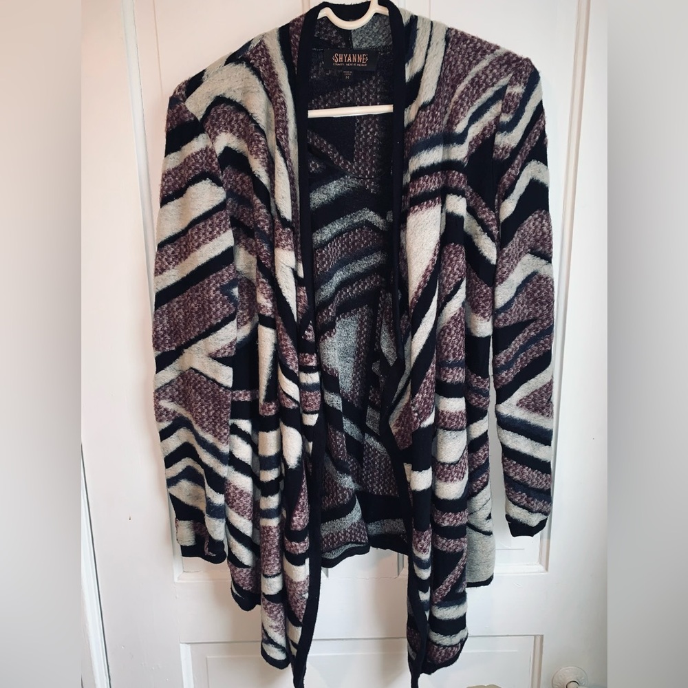 Shyanne Country -Western Wear - Cardigan/Sweater-Medium-Geometric-Boho
